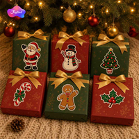 Autocollant de décoration de Noël personnalisé, autocollant en vinyle découpé, autocollant de fête, logo personnalisé, autocollant décoratif imperméable brillant pour cadeau