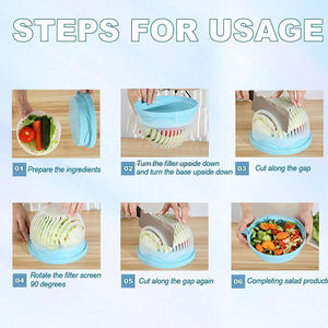 Kitchen Products <strong>Quick</strong> <strong>Salad</strong> Maker Chopper <strong>Salad</strong> Cutter Bowl <strong>Fruits</strong> Vegetables Slicers for Healthy and Meals <strong>Salads</strong> in Minutes - Product Image 6