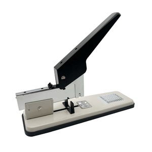 <span class=keywords><strong>Agrafeuse</strong></span> manuelle en métal EMDA pour bureau, format jumbo, grande capacité, 210 feuilles, gris - Product Image 1