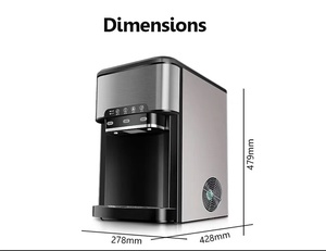 Dispensador de Agua y Máquina de <span class=keywords><strong>Hielo</strong></span> 3 en 1, Automático, Eléctrico, de Acero Inoxidable, <span class=keywords><strong>con</strong></span> Capacidad de 28 kg/día, para Hotel, Auto y Uso en Exteriores - Product Image 4