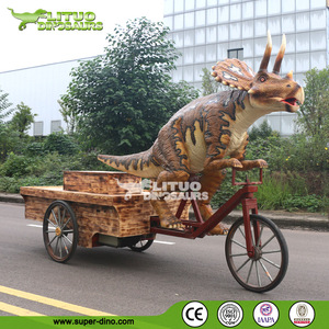 Décoration de dinosaure mécanique pour spectacle de parc d'attractions, chariot de dinosaure - Product Image 3