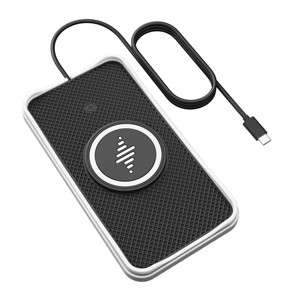 2023 nuovo Black OEM TYPE-C 2 senza fili per auto 15W Silicone Wireless ricarica rapida Pad elettrico veicolo rapido sincronizzatore rapido - Product Image 2