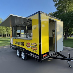 Chariot de nourriture vintage pour la vente de café et de crème glacée en 2025, remorque de camion de nourriture à vendre aux États-Unis - Product Image 1