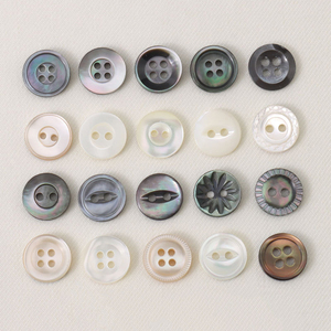 Tùy Chỉnh Tự Nhiên Vỏ Nút Cho Áo Sơ Mi Trắng 18L 16L Vòng 4 Lỗ Mô Hình May Nút Ngọc Trai Nút Cho May Áo Sơ Mi - Product Image 2