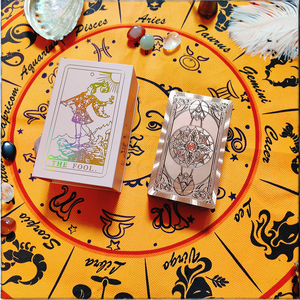 Wholesale Eco-Friendly Customizable Waterproof <b>Pink</b> Plastic Tarot Cards with Gold Foil Magnetic <b>Box</b> for Educational Use - Product Image 3