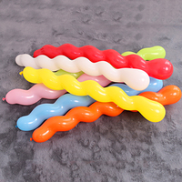 Ballon en latex torsadé épais en spirale pour décoration de mariage et de fête d'anniversaire, vente en gros
