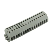 Bloque de terminales en miniatura de 1, 5 mm2, 2, 5 mm2, jaula de 2/4 conductores, Conector de bloque de terminales de resorte, aleación de cobre, 800V