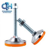 Pieds de nivellement réglables robustes en acier au carbone, anti-vibration, pour support de machine, base fixe, pied à vis, nickel plat