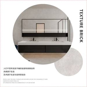 אריחי קרמיקה מלוטשים ידידותיים לסביבה, דמויי שיש, לא רעילים, מודרניים, עמידים בפני שחיקה, לשימוש פנים/חוץ, 800x800 מ\"מ, <0.5% מים - Product Image 4