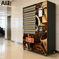 Distributeur automatique de café, lait, thé et aliments instantanés haut de gamme AIT avec écran tactile (22 pouces), gestion basée sur le cloud SDK