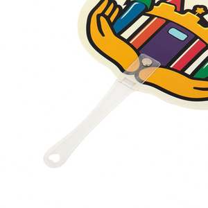 Abanico Promocional Personalizado de Plástico PP, Abanico Pequeño de Mano con Logotipo Impreso - Product Image 6