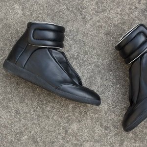 Botas <span class=keywords><strong>Martin</strong></span> de Cuero Genuino para Hombre, Botines Cortos de Invierno con Suela Plana de Goma, Transpirables y con Diseño Sólido - Product Image 5