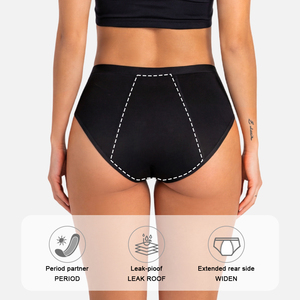 Braguitas Menstruales de Algodón Transpirable de Talla Grande, con Refuerzo de 4 Capas a Prueba de Fugas, para Flujo Abundante, para Mujeres y Chicas de Talla Grande, Venta al Por Mayor de Fábrica - Product Image 2