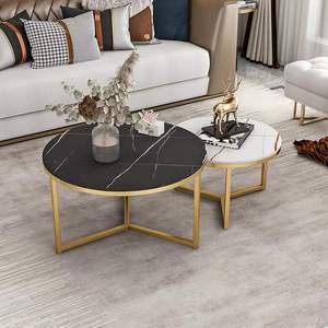 Mesas de <span class=keywords><strong>centro</strong></span> de Metal de lujo para sala de estar, mueble móvil de tamaño pequeño, causal, pequeño CBM, pequeño espacio - Product Image 5