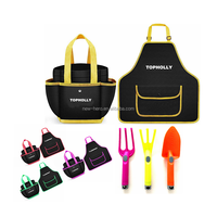 Mini jeu d'outils basiques de jardinage pour enfants, 3 pièces, sac de couleur sous blister, fourche à râteau, kit d'outils colorés pour la plage et le sable des enfants