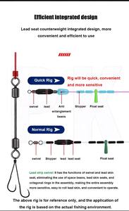 Pêche de nuit, émerillon en cuivre de 131517 mm, mousqueton à ressort, anti-corrosion, émerillon pour leurre de pêche, accessoires de pêche pour la <span class=keywords><strong>carpe</strong></span> - Product Image 6