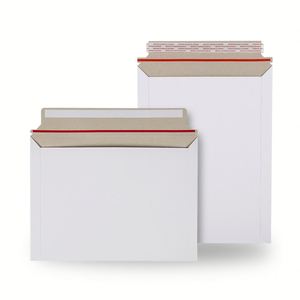 Enveloppe personnalisée X1023 blanche et noire, enveloppe plate pour cartes, enveloppe auto-adhésive pour photos, emballage pour documents - Product Image 1