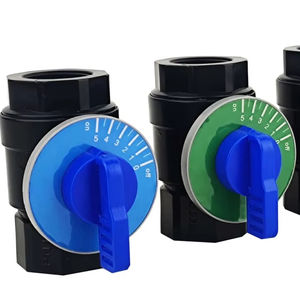 NPT valvola a sfera manuale CPVC V con FPM O-Ring PTFE sede valvola per acqua - Product Image 2