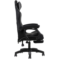 Fauteuil de bureau inclinable Top Racer, rotation à 360 degrés, hauteur réglable, chaise de jeu en cuir pleine fleur gris, fauteuil de massage pour joueurs