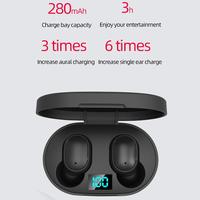 Écouteurs sans fil E6S TWS 5.0, stéréo 6D, affichage LED, affichage numérique pour iPhone Huawei Samsung D29