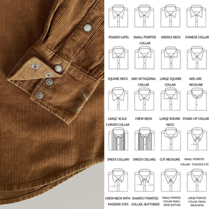 Camicie in <span class=keywords><strong>velluto</strong></span> a <span class=keywords><strong>coste</strong></span> da <span class=keywords><strong>uomo</strong></span> personalizzate stile italiano Vintage Design Vintage per incontri d'affari matrimoni fiere-commercio all'ingrosso - Product Image 5