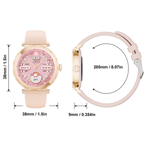 Reloj Inteligente <span class=keywords><strong>con</strong></span> Asistente de Voz IA para Mujer, Pantalla Redonda, Monitor de Ritmo Cardíaco, Llamadas Bluetooth, Reloj de Pulsera Inteligente de Moda para Damas - Product Image 3