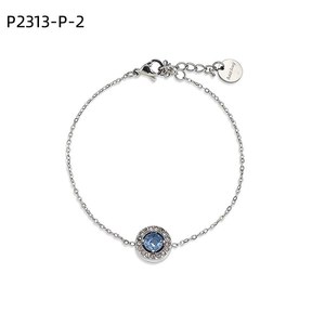 สร้อยข้อมือคริสตัล Amy Amy เงินแท้ 925 ชุบโรเดียม ประดับเพชรแบบ Bezel Setting สำหรับผู้หญิง สวมใส่ได้ทุกวัน - Product Image 4