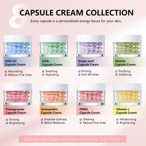 Crema Facial en Cápsulas de Marca Privada, 8 Tipos, OEM ODM PDRN GHK-Cu Vitamina C, Antienvejecimiento, Blanqueadora, Hidratante, Serie de Cremas en Cápsulas - Product Image 2