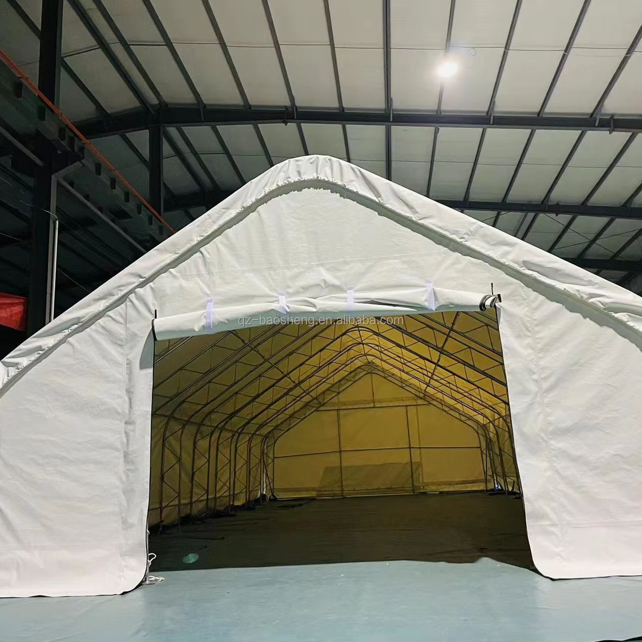 Steel Frame Container Roof Shelter Kit for Textile Processing for Outdoor Storage and Protection