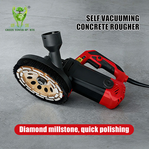 เครื่องขัดผิวคอนกรีตแบบดูดฝุ่นในตัวขนาด 7 นิ้ว ชุดเครื่องเจียรแบบมุมสำหรับขัดคอนกรีต ซีเมนต์ หินอ่อน หินแกรนิต - Product Image 1