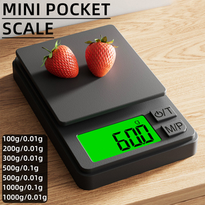 Changxie Patentierte Waage CE FCC RoHS Hochpräzise 1kg 0,01g Mini Taschenwaage Schmuckwaage Elektrische Digitale Grammwaage Diamantwaage Juwelierwaage - Product Image 2