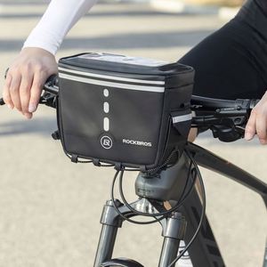 Sacoche de guidon étanche ROCKBROS pour vélo et moto, avec pochette pour téléphone à écran tactile, certifiée BSCI - Product Image 2