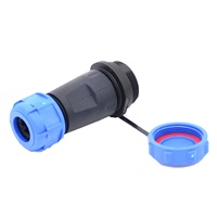Connecteur de câble à terminaison à souder étanche IP68 en plastique fileté équivalent à Weipu personnalisé, SP2110 SP2111 SP2112