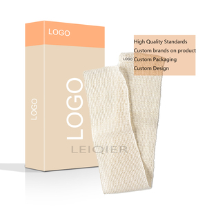Serviette de toilette personnalisée avec logo, qualité supérieure, en coton et lin, pour le visage, en sisal, serviette de spa, en chanvre, pour le gommage corporel, serviette longue pour massage - Product Image 1