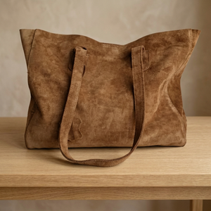 Sac à bandoulière décontracté en cuir véritable pour femme, élégant, durable, imperméable, léger, avec fermeture éclair, grande capacité - Product Image 1