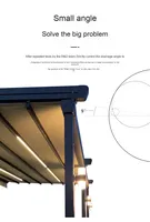 Motorisiertes Außen-Restaurant-Villa Einziehbares Vordach Sonnenschutz Aluminiumlegierung Überdachung