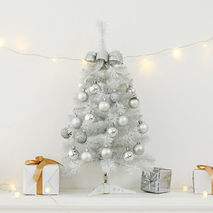 2025 New Arrival Mini High Quality White Christmas <strong>Tree</strong> Led Decorative Standing <strong>Base</strong> for Home Office Desktop Christmas Ornaments - Product Image 2