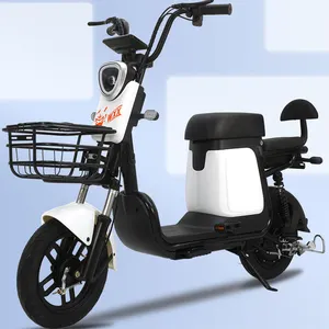 2023 skuter 14 inci desain populer 48V 20AH baterai asam timbal 500w sepeda listrik Motor