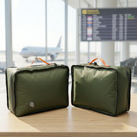 Sac de voyage compressible réutilisable en nylon TPU avec mini pompe à air USB