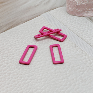 Hebilla Ajustable para Tirantes de Sujetador de 18 mm con Recubrimiento de Nailon, Anillo Deslizante Reutilizable con Recubrimiento de Nailon, Accesorio con Gancho en Forma de O, Estilo Sexy para Modelo de Sujetador - Product Image 1