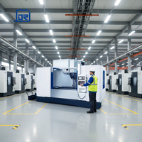 Centre d'usinage vertical CNC automatique robuste VMC1680 avec broche BT50 et magazine à 24 outils pour l'usinage de grandes pièces de moules métalliques