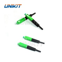 Conector Rápido de Fibra Óptica ESC925T, Precio de Fábrica UNIKIT, 100 Piezas/Lote, Conector Rápido Preincrustado SC APC