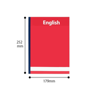 Benutzer definierte Print-on-Demand-Schulhefte Englisch Blatt Seiten für Kinder Kinder handschrift Kalligraphie-Übungs buch