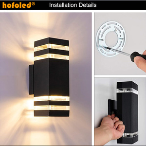 2W 5W 6W 7W 8W 12W impermeable IP65 patio Hotel pasillo interior balcón dormitorio iluminación arriba y abajo Luz de pared exterior - Product Image 6