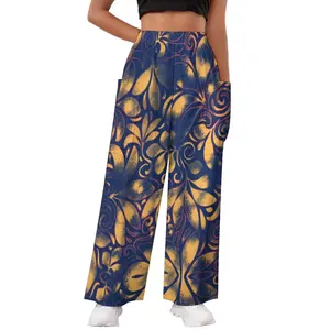 Prix promotionnel femmes pantalons amples polynésien samoan motif Tribal conception Offres Spéciales Sexy pantalon à jambes larges femmes vêtements