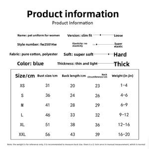 Vestito Estivo per Cani Stile Uniforme Scolastica Personalizzato all'Ingrosso Senza Camicia Interna - Product Image 4