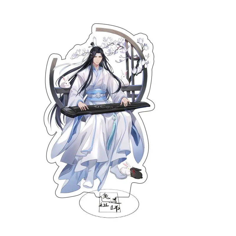 Hengyao özel çevre dostu akrilik standı baskılı desen karikatür Anime karakter moda çanta için OEM plastik Standee hediye