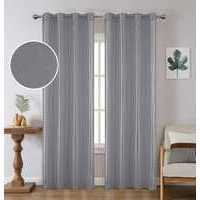 Tende in poliestere grigio scuro 140x228cm con 8 occhielli 46 set Per scatola all'ingrosso mantovane & tende - Product Image 1