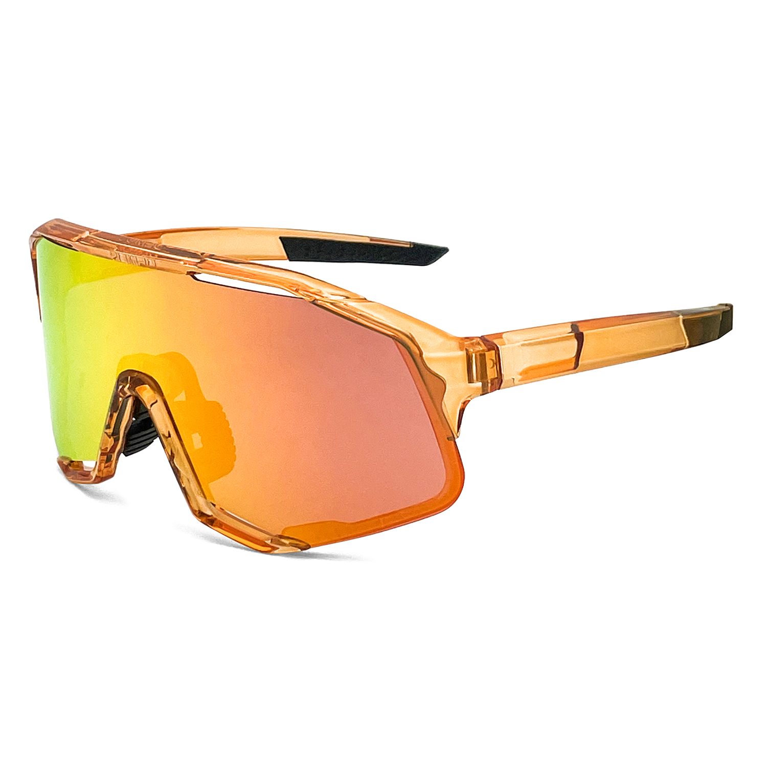 Montura amarilla, lentes amarillas.