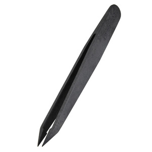 Old 703 Pointed Tweezers Conductive Plastic Carbon Fiber Antimagnetic Cleanroom <b>Tool</b> 6.5 In - Product Image 1